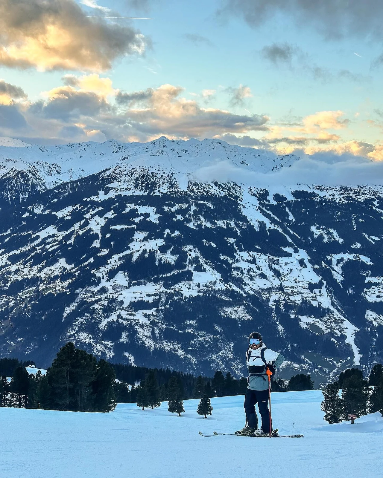 A mountain view from my ski trip to Austria.