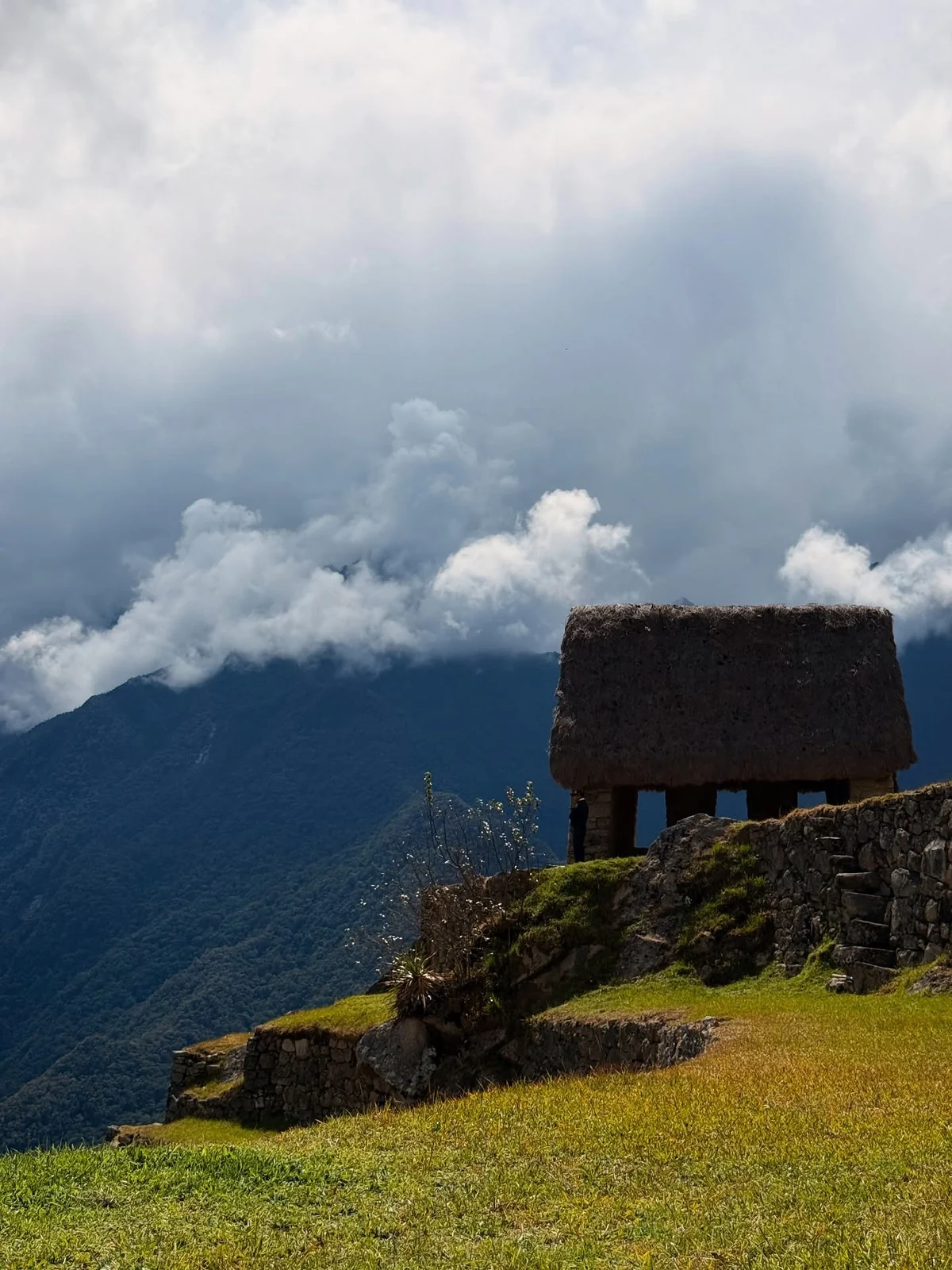 Mountains and stone structures from my trip to Peru.