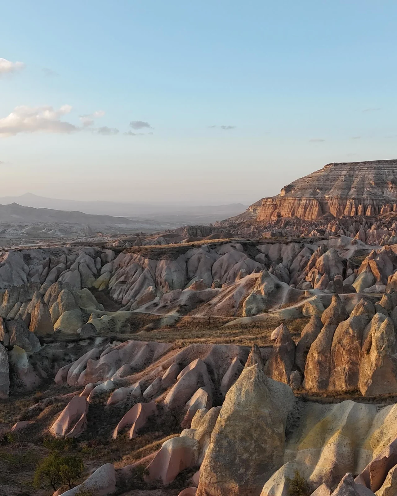 A valley view at sunset from my travels in Türkiye.